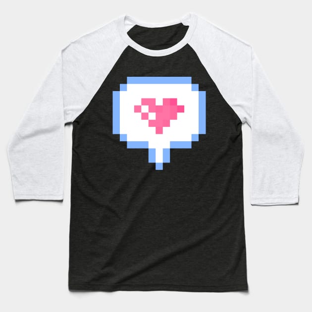 Say it with Pixel Love [2] Baseball T-Shirt by Eiskafe